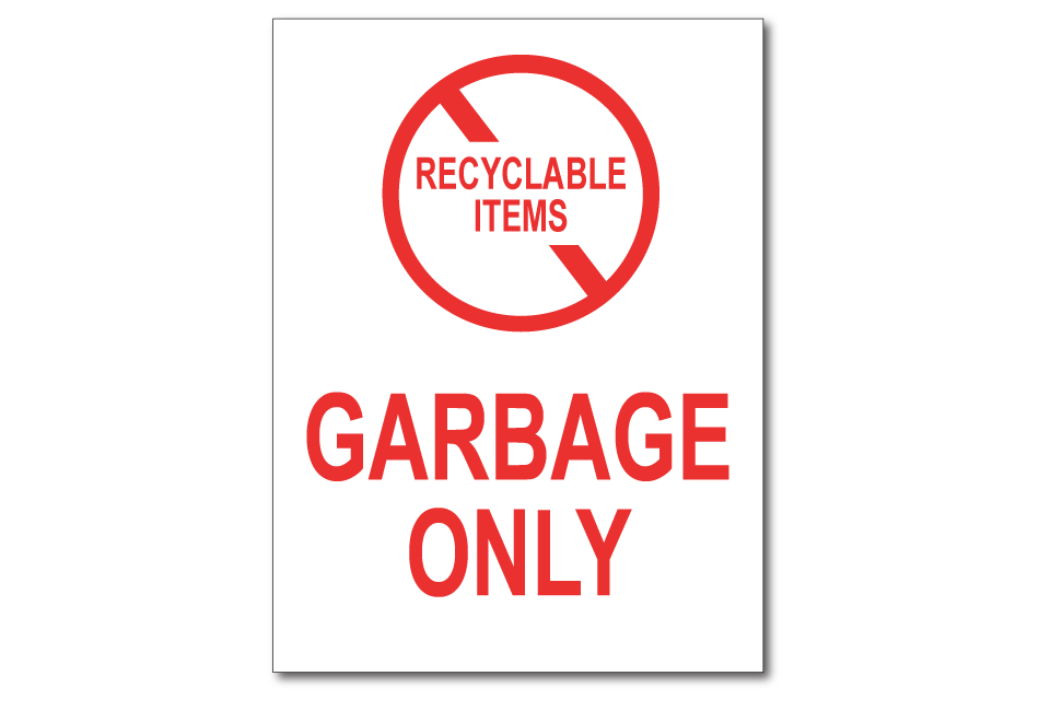 garbage-only-sticker-no recyclables